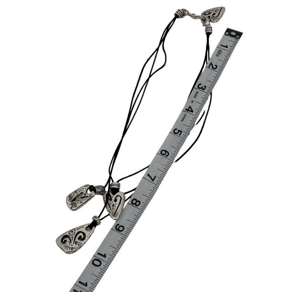 Brighton black and silver tone layered necklace - Picture 5 of 5